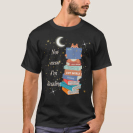 Camiseta Leitura De Gato Em Lua