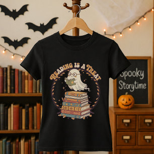 Camiseta Leitura de Halloween é um presente para leitores
