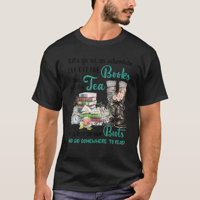Camiseta Leitura de leitores Bibliotecários Eu vou fazer co (Frente)