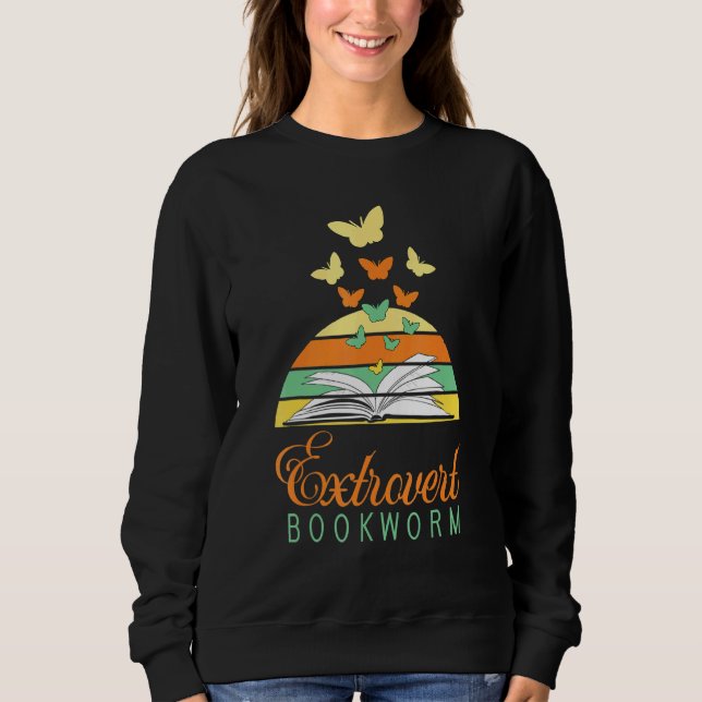 Camiseta Leitura de Livro Extrovertido do Bookworm 1 (Frente)