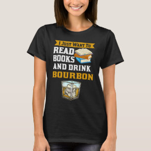 Camiseta Leitura De Livro Gif Só Quer Beber Uísque Bourbon