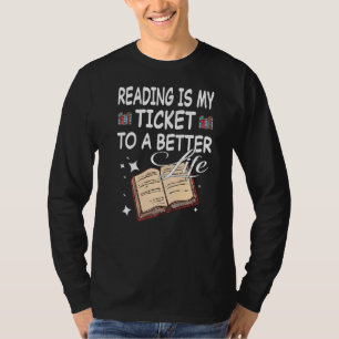 Camiseta Leitura de Livros Biblioteca de Literatura Livros