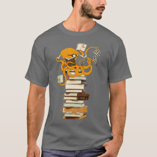 Camiseta Leitura de polvo, chá, café e presente de livros 