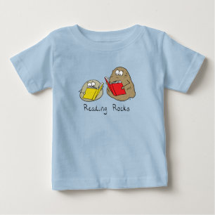 Camiseta Leitura de Rochas Engraçado Livro Filha de Camiset