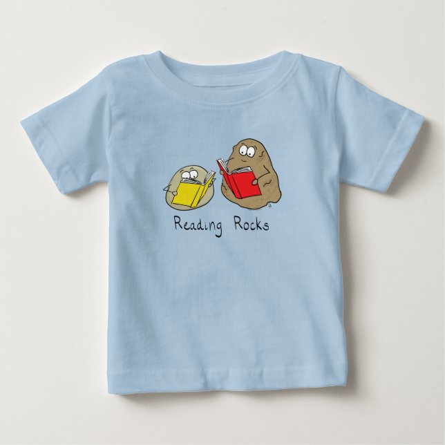 Camiseta Leitura de Rochas Engraçado Livro Filha de Camiset (Frente)