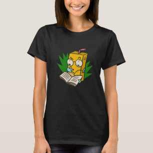 Camiseta Leitura de suco de ananás de abacaxi