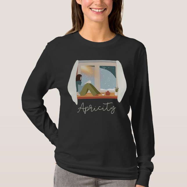 Camiseta Leitura de Tee Cozy Winter Reading (Frente)