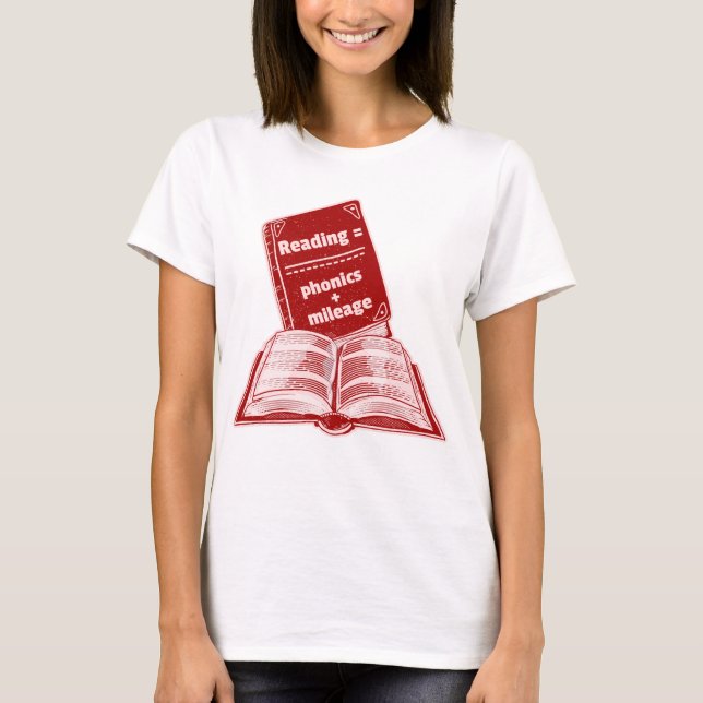 Camiseta Leitura de telefones de milhagem (Frente)