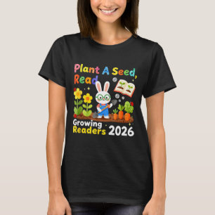 Camiseta Leitura de Verão 2026 Plante Uma Semente Leia Cres