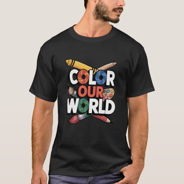 Camiseta Leitura de Verão - Nosso mundo para fãs de livros (Frente)