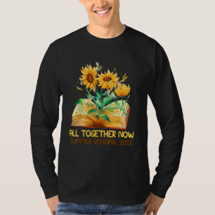 Camiseta Leitura de Verão Todos Juntos Agora 2023 Mão Arco-
