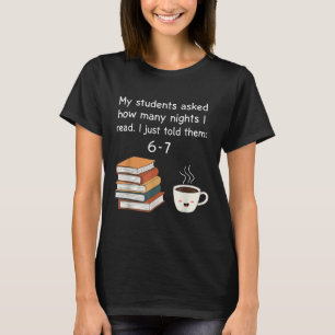 Camiseta Leitura Divertida 67 Seis Sete Meme Professor de I