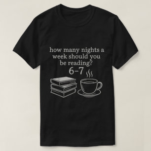 Camiseta Leitura Divertida 6-7 Design para Amantes de Livro