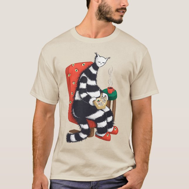 Camiseta Leitura do Livro de Gatos (Frente)