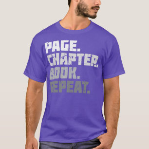 Camiseta Leitura do Lover do Livro do Capítulo de Páginas