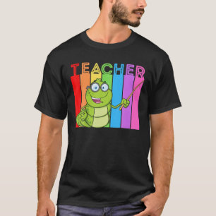 Camiseta Leitura do verme do professor Ler livro Engraçado