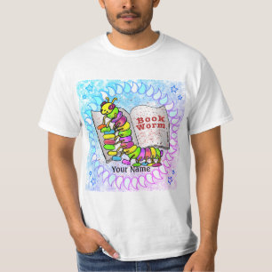 Camiseta Leitura do worm de livro