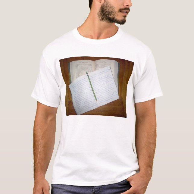Camiseta leitura e escrita (Frente)
