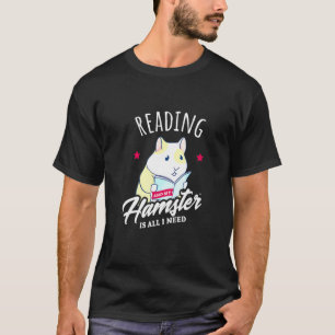 Camiseta Leitura E Hobby Do Livro Da Gama De Hamster