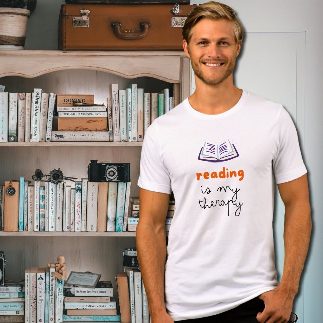 Camiseta leitura é minha terapia (Criador carregado)