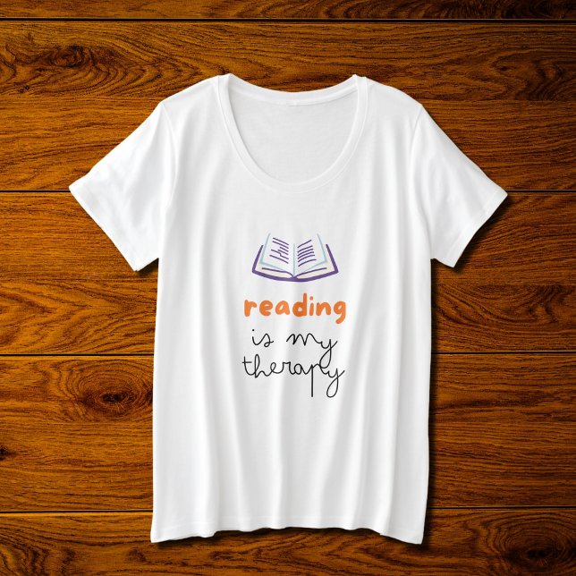 Camiseta leitura é minha terapia (Criador carregado)