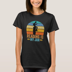 Camiseta Leitura É O Meu Emperramento Retro Livros De Vinta