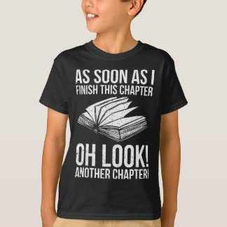 Camiseta Leitura Engraçada Apenas Mais Um Livro De Capítulo