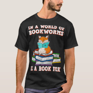 Camiseta Leitura Engraçada de Livro Leitura de Livro Fox Re