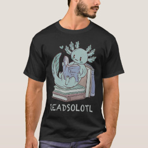 Camiseta Leitura Engraçada Lendo Livros De Peixes Lizard Ax