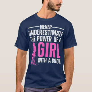 Camiseta Leitura Engraçada Para Mulheres Meninas Bookworm N