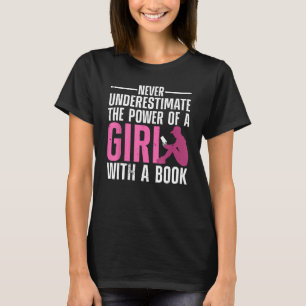 Camiseta Leitura Engraçada Para Mulheres Meninas Bookworm N