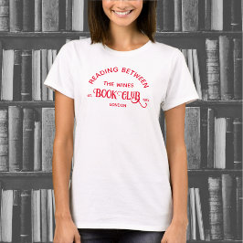 Camiseta Leitura Entre O Clube Do Livro De Vinhos Red Crest