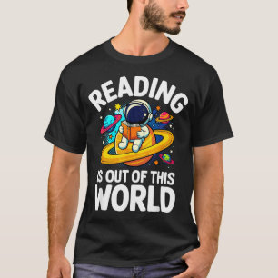 Camiseta Leitura espacial é um livro engraçado fora deste m