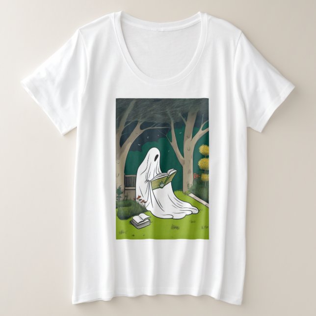 Camiseta Leitura fantasma (Frente do Design)