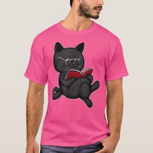 Camiseta Leitura Grumosa De Catálogos Lançando Livro De Gat