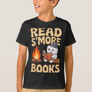 Camiseta Leitura na fogueira fofa e groovy leia mais livros