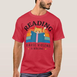 Camiseta Leitura porque a violência não foi projetada para