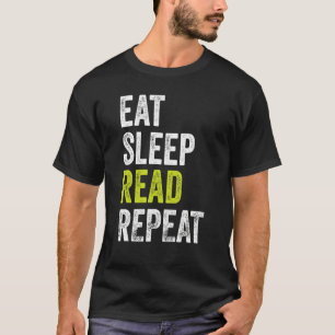 Camiseta Leitura Repetitiva de Leitura de Sono 1
