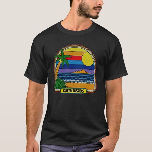 Camiseta Leitura Retro de Cabeças Sujas (Frente)