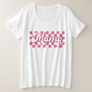 Camiseta Leitura Retro Mama Rosa Clássica Verificada