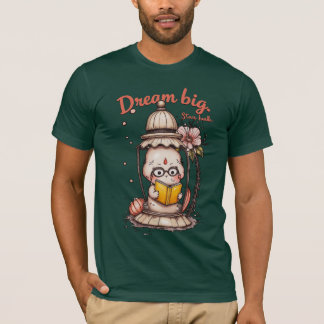 Camiseta Leitura Whimsical Buddha Lanterna Design
