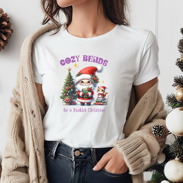 Camiseta Leituras de Natal Bookish, de papais noeis
