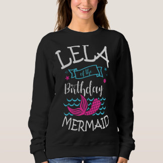 Camiseta Lela Da Celebração De Baternidade Da Sereia De Ani