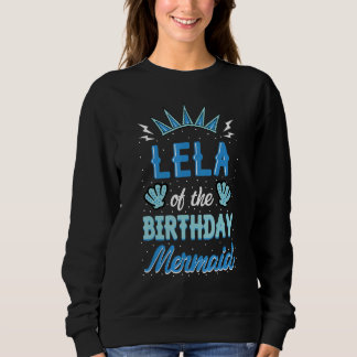 Camiseta Lela Da Celebração De Baternidade Da Sereia De Ani