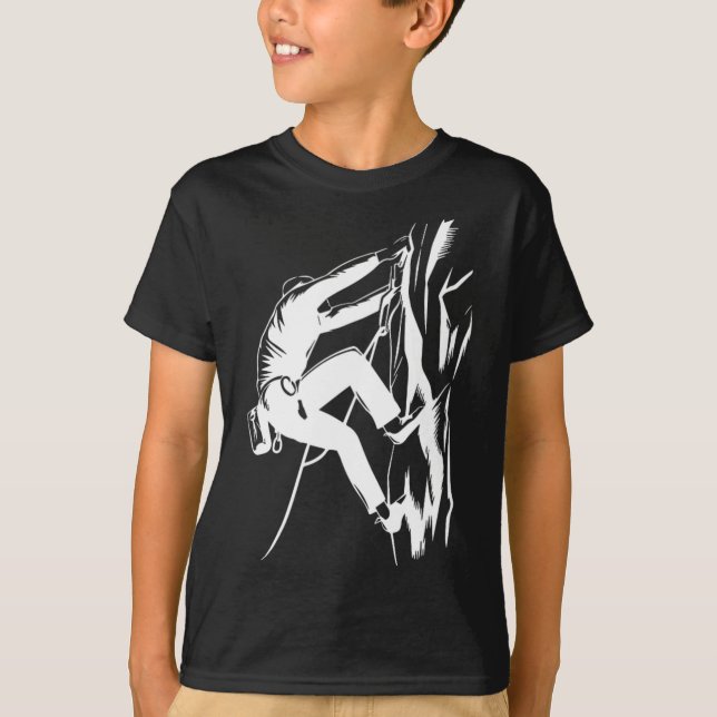 Camiseta #lele Bergsteiger Mountain Climbing Rock Climber M (Frente)