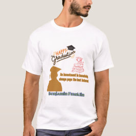 Camiseta Lema Benjamin Franklin branco
