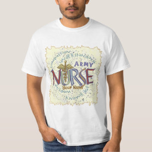 Camiseta Lema da Enfermeira do Exército