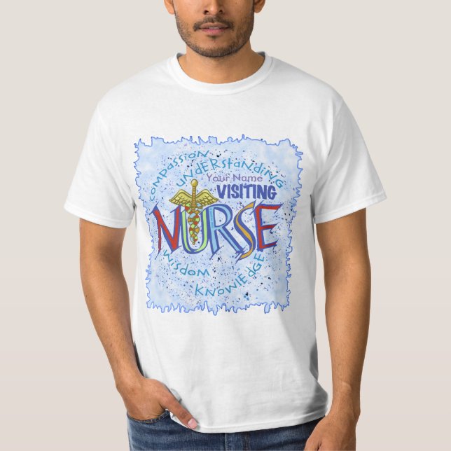 Camiseta Lema da Enfermeira Visitante (Frente)