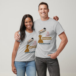 Camiseta Lema de Benjamin Franklin cinza