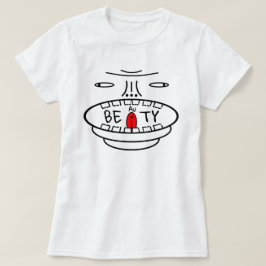 Camiseta Lema de positividade: BEAuTY (Dourado para si mesm